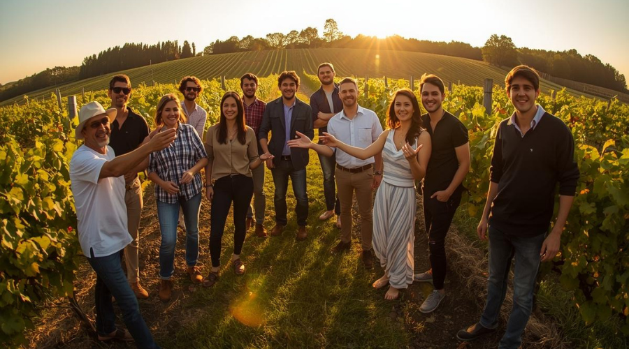 &Eacute;quipes de service du Nectar, traiteur &agrave; Libourne, lors d&rsquo;un &eacute;v&eacute;nement en Gironde