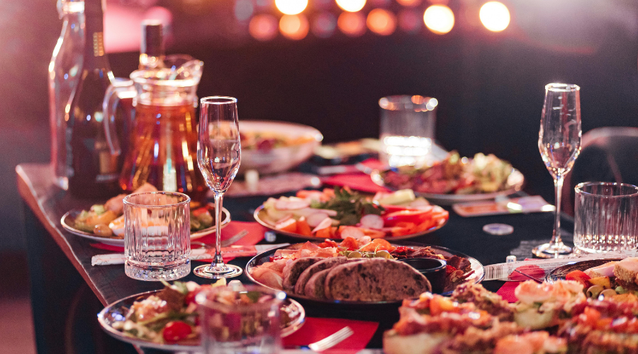 R&eacute;ception familiale &agrave; Libourne avec un repas convivial organis&eacute; par le traiteur Le Nectar